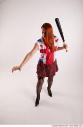 TINA STANDING POSE WITH BASEBALL BAT #2